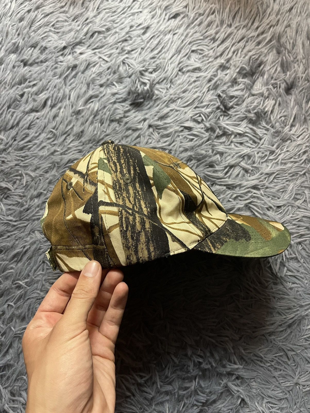 Vintage Camo Real Tree military style hunting cap Size ONE SIZE - 2 Thumbnail