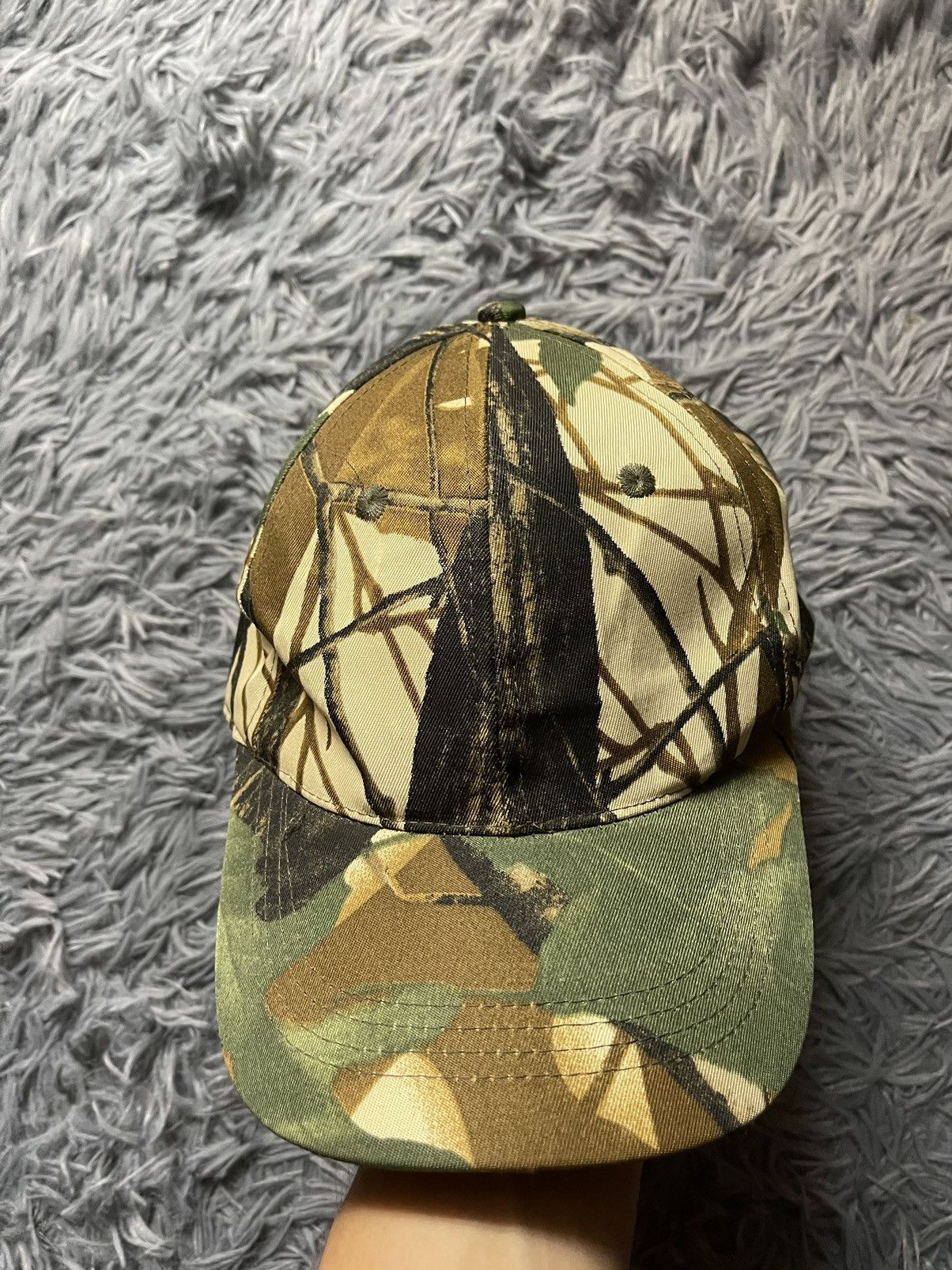 Vintage Camo Real Tree military style hunting cap Size ONE SIZE - 5 Thumbnail