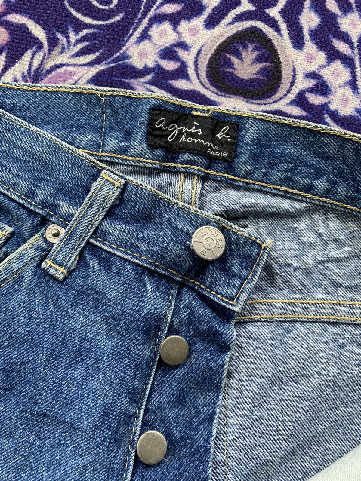 agnes b. Vintage Agnes B France Denim Size US 29 - 3 Thumbnail