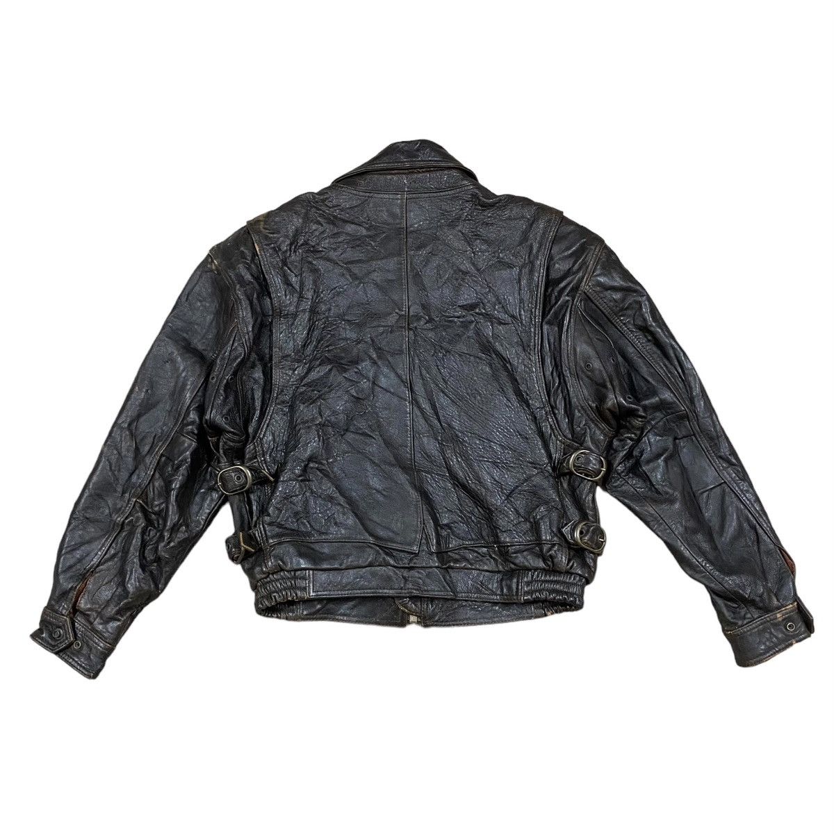 Vintage Vtg🔥Wind Armor True Leather Jacket Rockabilly Fashion Style Size US M / EU 48-50 / 2 - 15 Thumbnail