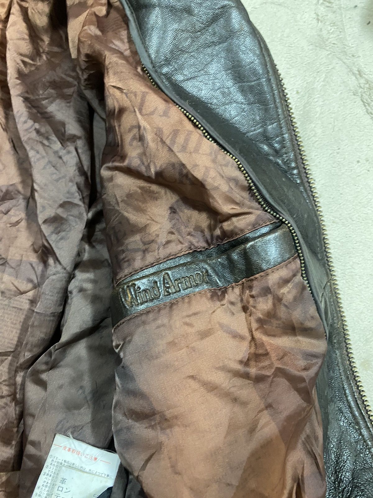Vintage Vtg🔥Wind Armor True Leather Jacket Rockabilly Fashion Style Size US M / EU 48-50 / 2 - 22 Thumbnail
