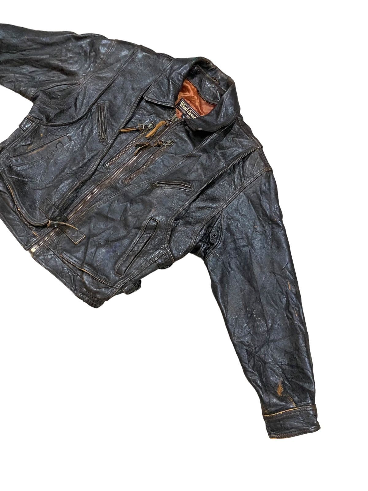 Vintage Vtg🔥Wind Armor True Leather Jacket Rockabilly Fashion Style Size US M / EU 48-50 / 2 - 13 Thumbnail