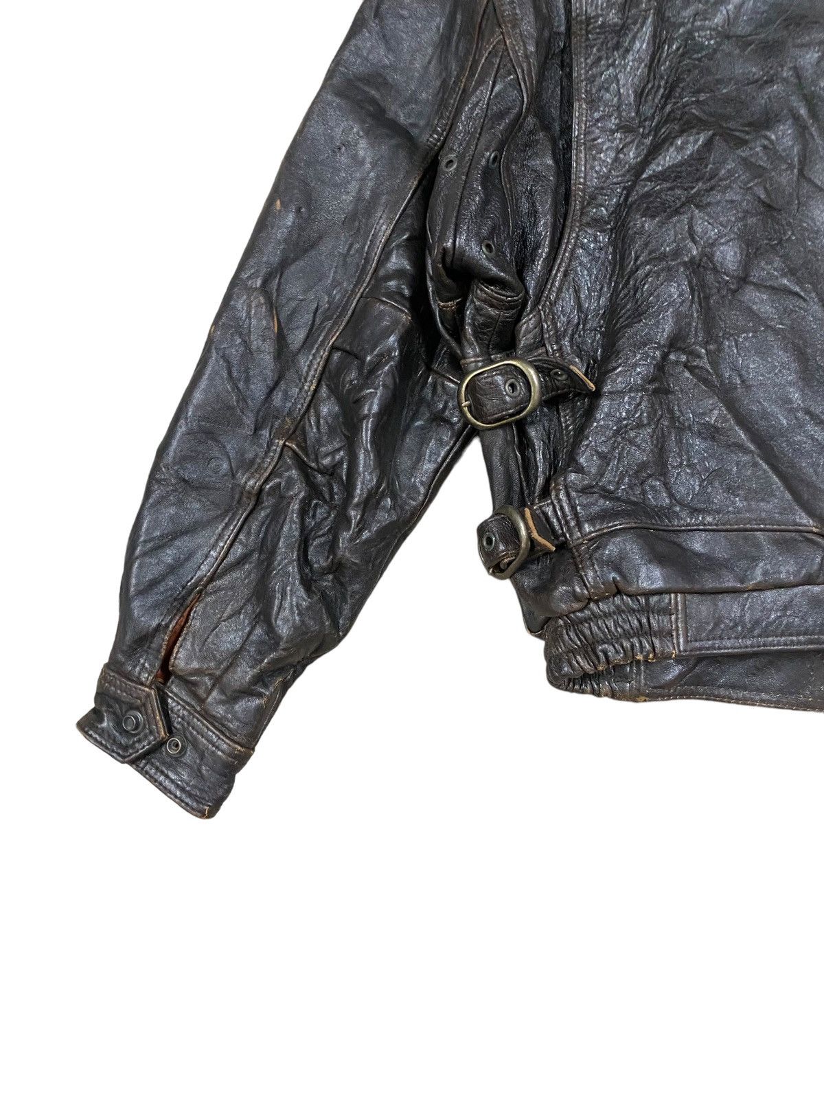 Vintage Vtg🔥Wind Armor True Leather Jacket Rockabilly Fashion Style Size US M / EU 48-50 / 2 - 17 Thumbnail