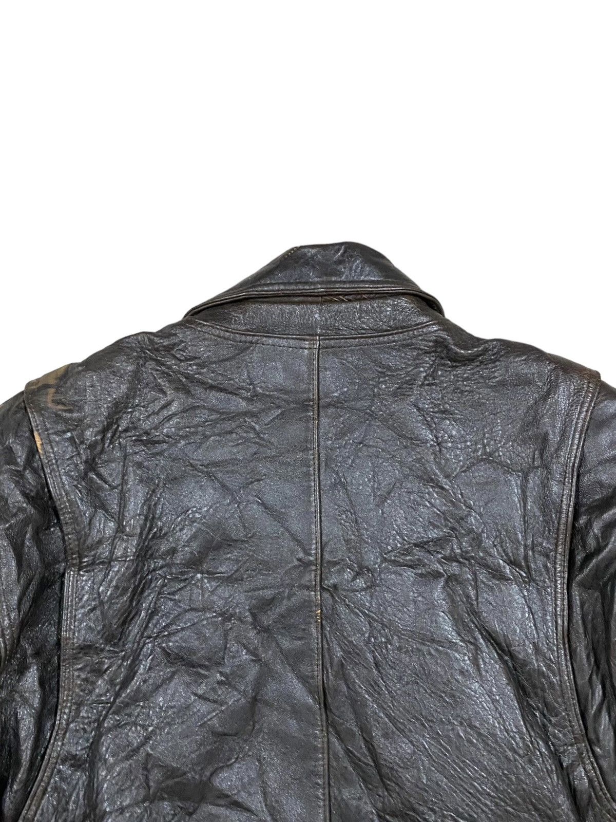 Vintage Vtg🔥Wind Armor True Leather Jacket Rockabilly Fashion Style Size US M / EU 48-50 / 2 - 16 Thumbnail