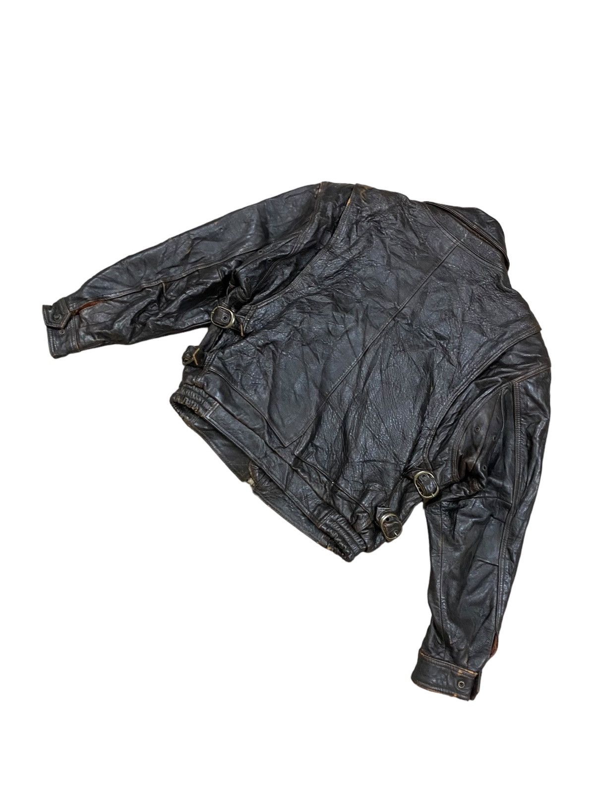 Vintage Vtg🔥Wind Armor True Leather Jacket Rockabilly Fashion Style Size US M / EU 48-50 / 2 - 20 Thumbnail