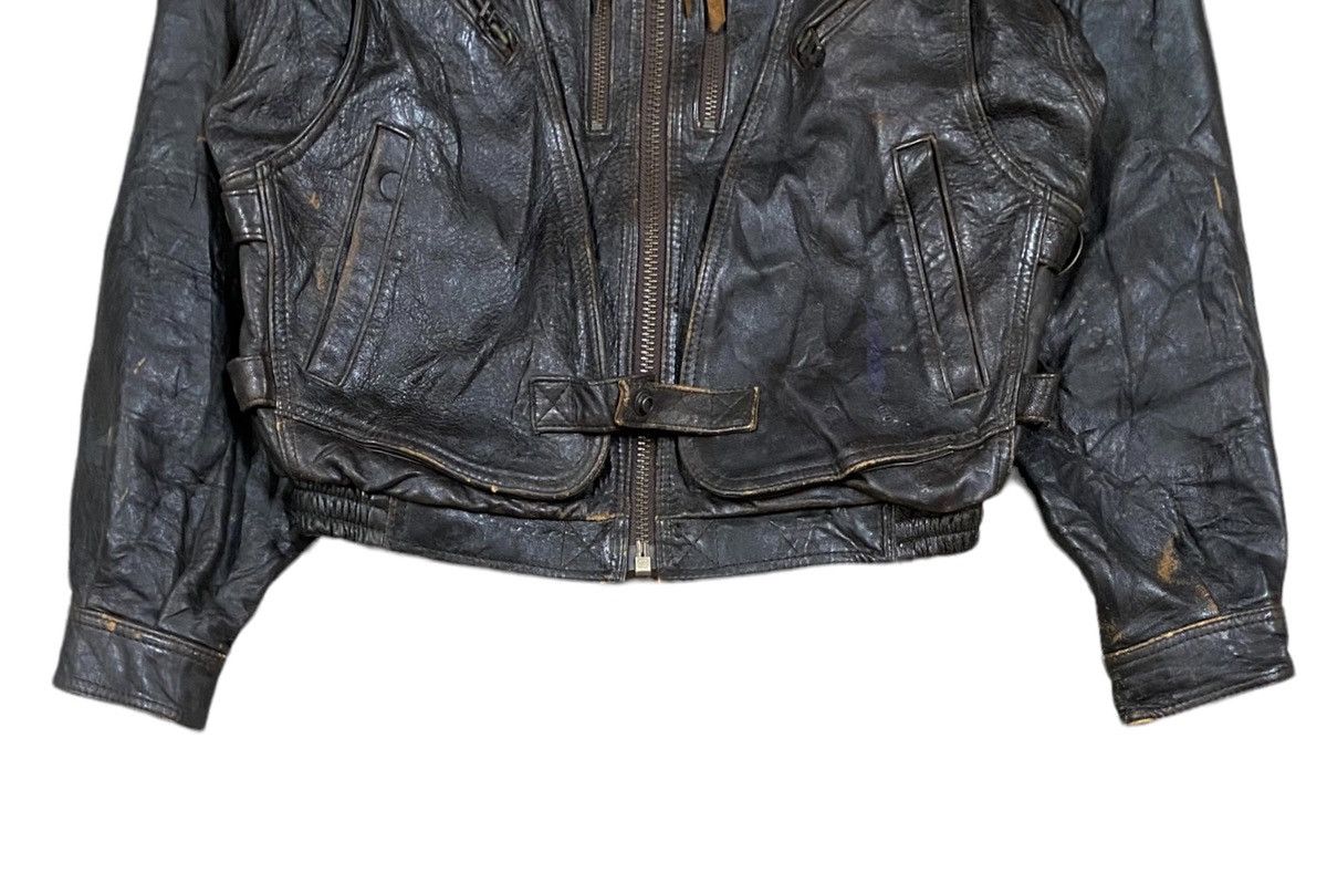 Vintage Vtg🔥Wind Armor True Leather Jacket Rockabilly Fashion Style Size US M / EU 48-50 / 2 - 5 Thumbnail