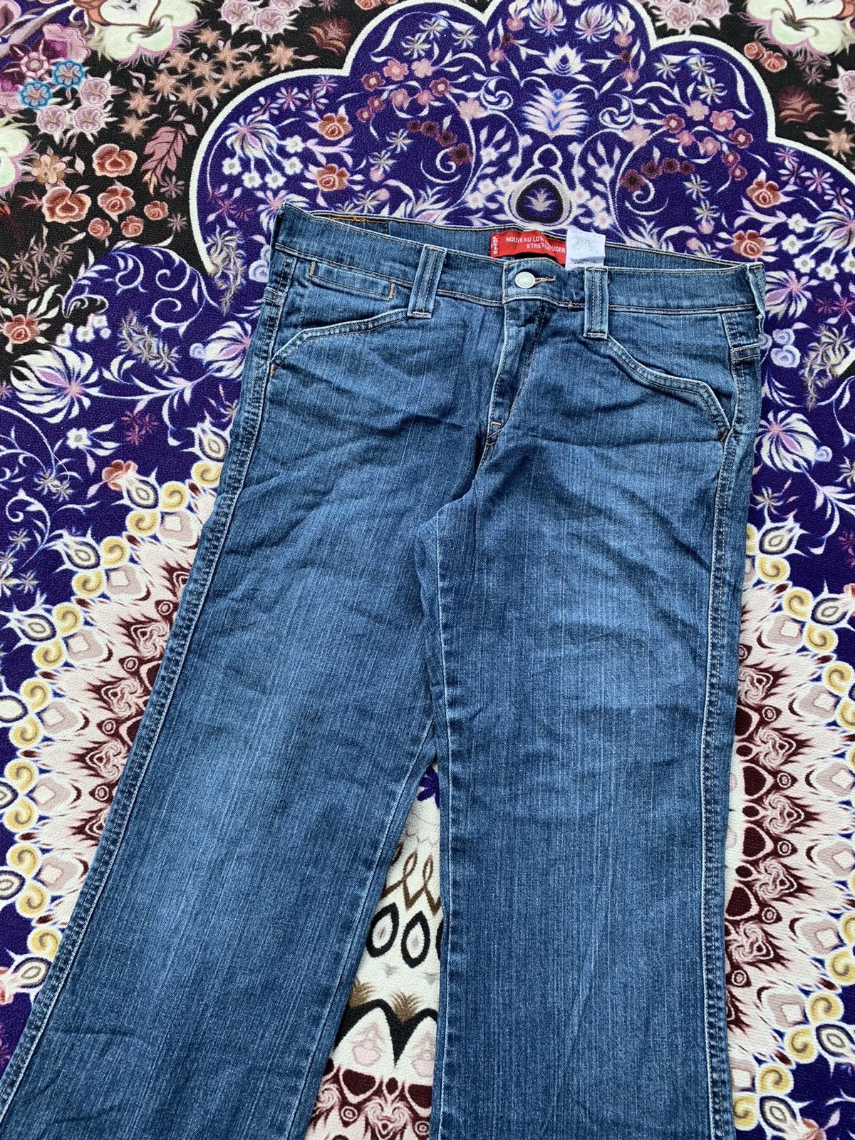 Levi's Levis Nouveau Low Trouser Boot Cut Denim Size US 32 / EU 48 - 2 Thumbnail