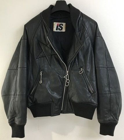 Issey Miyake Rare 80s Vintage ISSEY MIYAKE Embossed Stajan MA-1 Jacket Size US M / EU 48-50 / 2 - 3 Thumbnail
