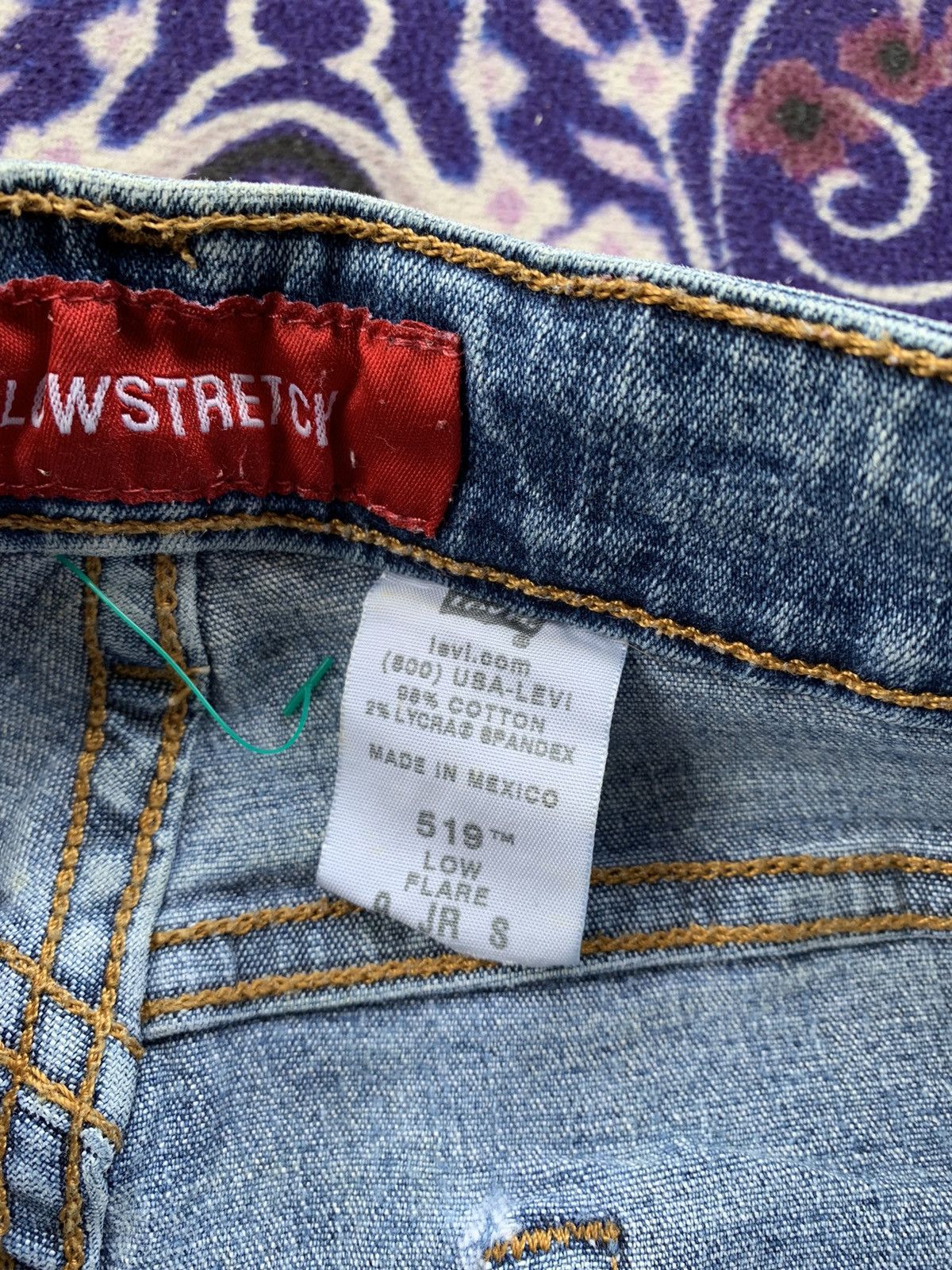 Levi's Levis Flare 519 Faded Wash Denim Size US 29 - 4 Thumbnail