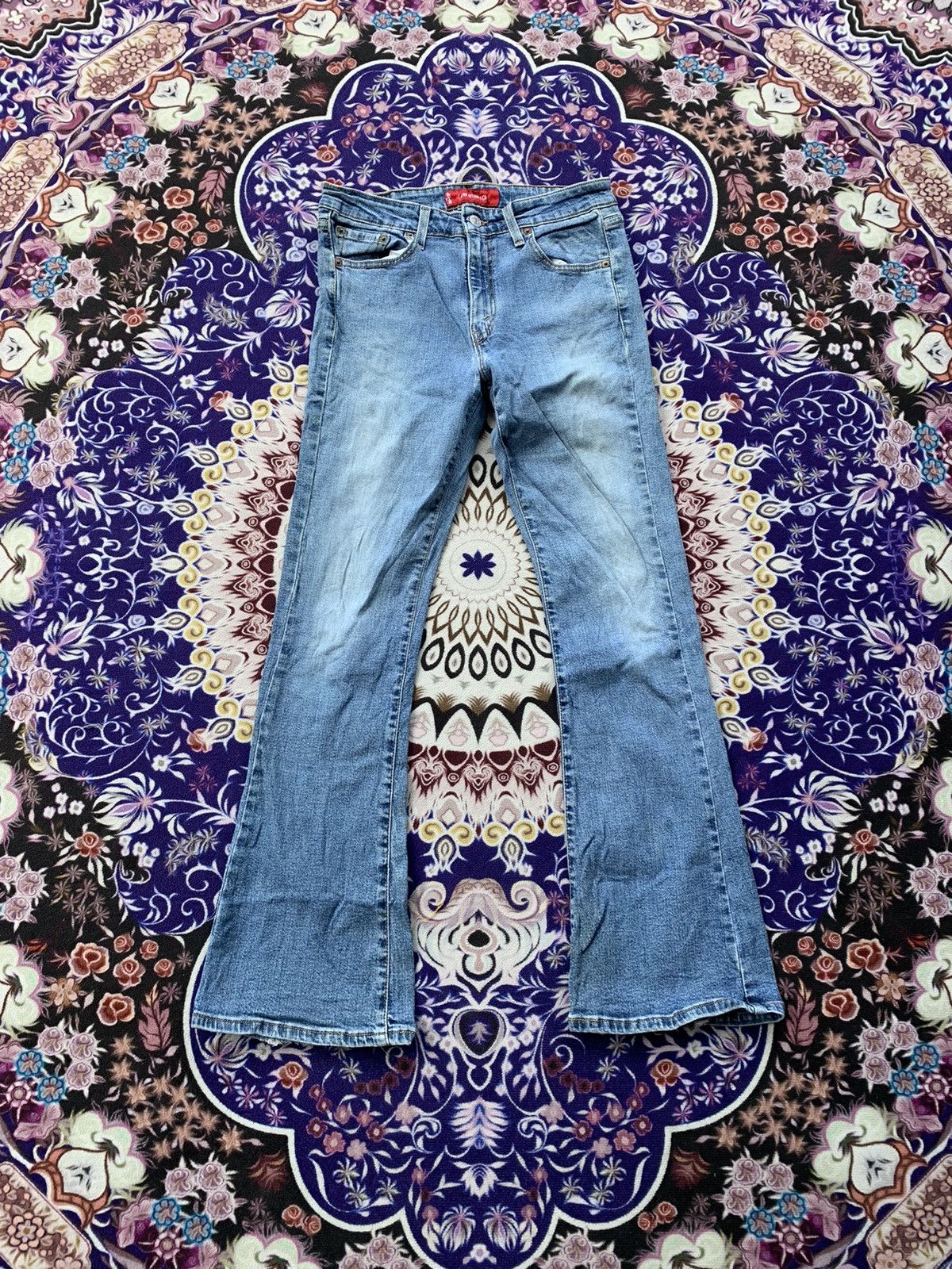 Levi's Levis Flare 519 Faded Wash Denim Size US 29 - 1 Thumbnail