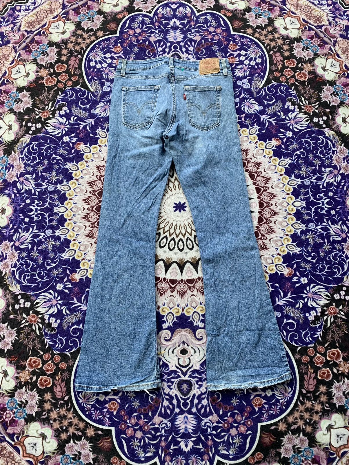 Levi's Levis Flare 519 Faded Wash Denim Size US 29 - 6 Thumbnail