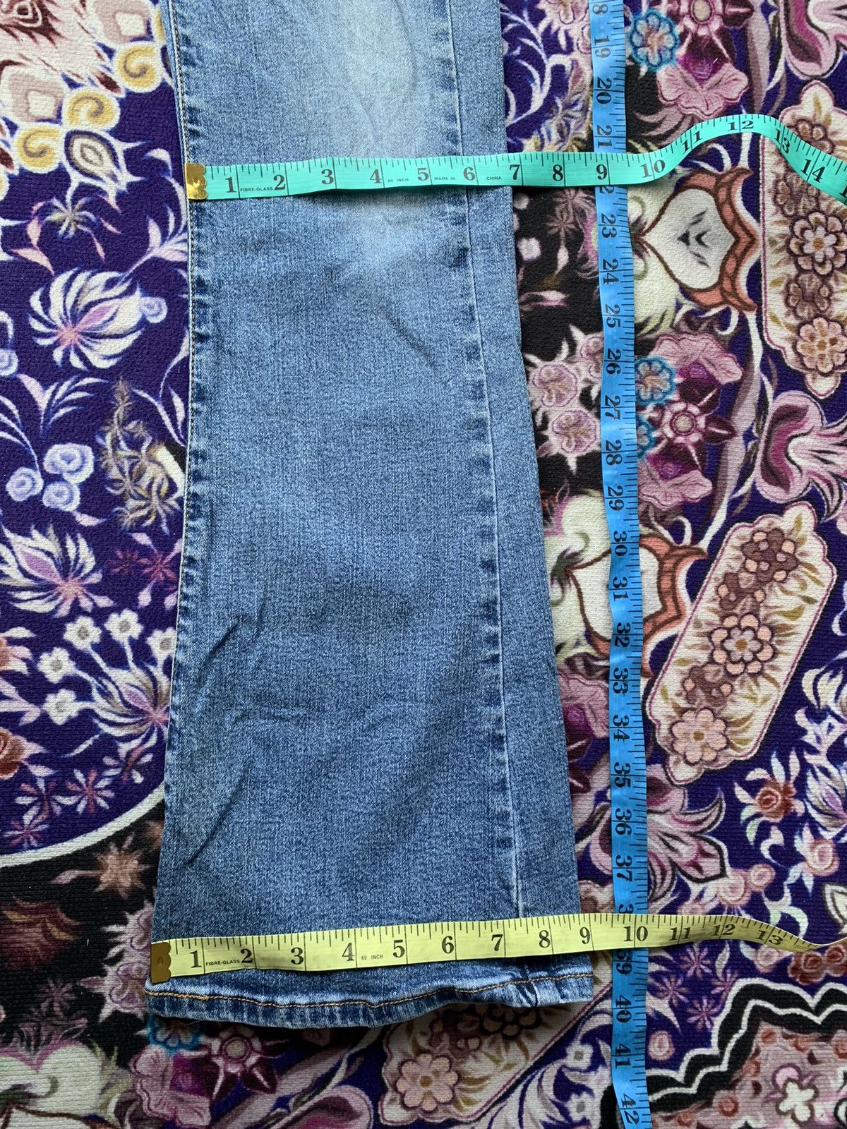 Levi's Levis Flare 519 Faded Wash Denim Size US 29 - 14 Thumbnail