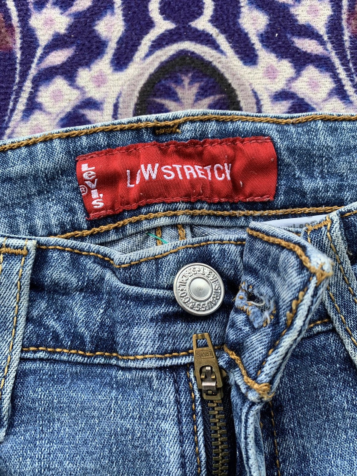 Levi's Levis Flare 519 Faded Wash Denim Size US 29 - 3 Thumbnail
