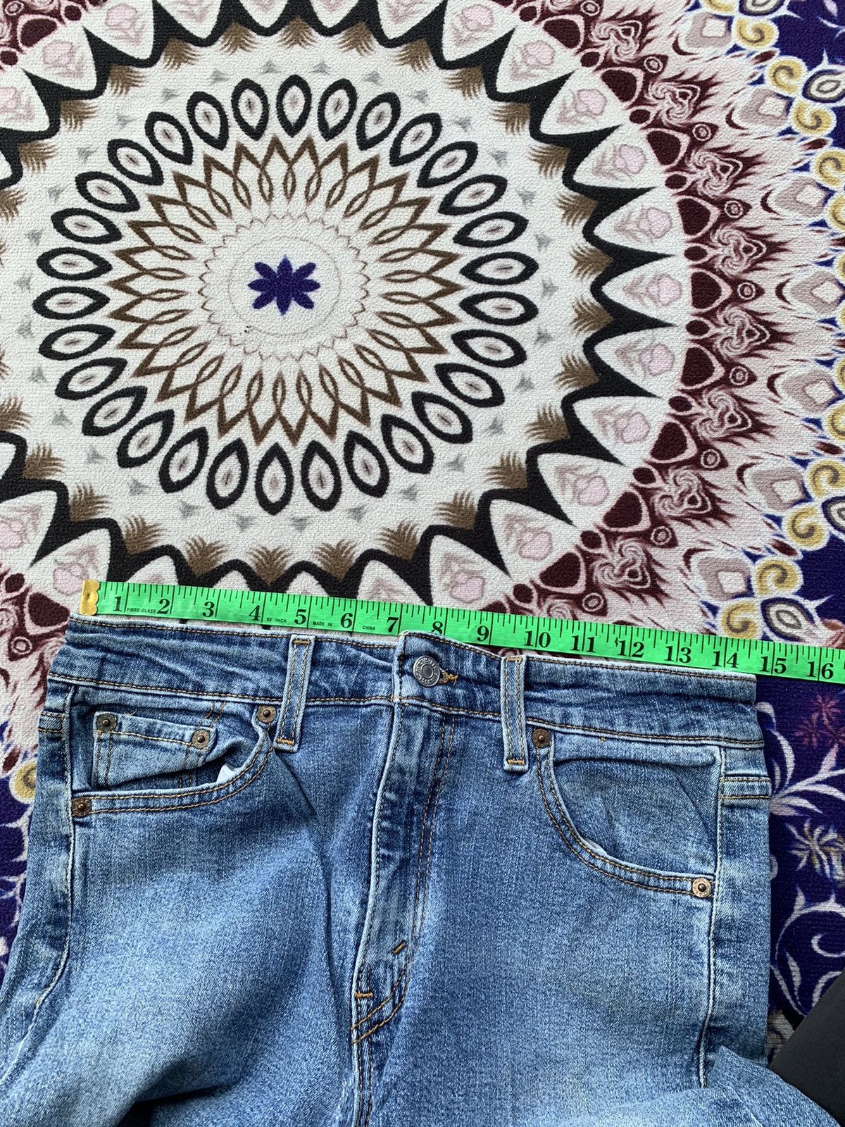Levi's Levis Flare 519 Faded Wash Denim Size US 29 - 12 Thumbnail