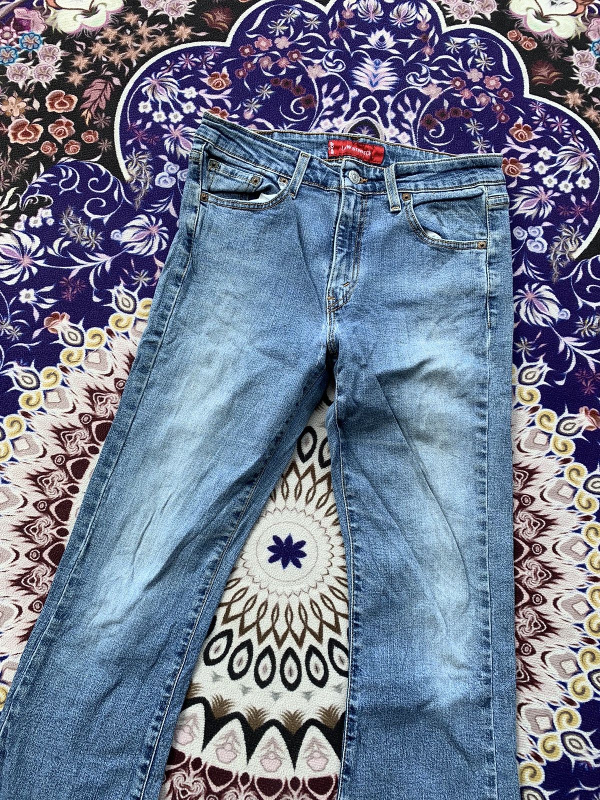 Levi's Levis Flare 519 Faded Wash Denim Size US 29 - 2 Thumbnail
