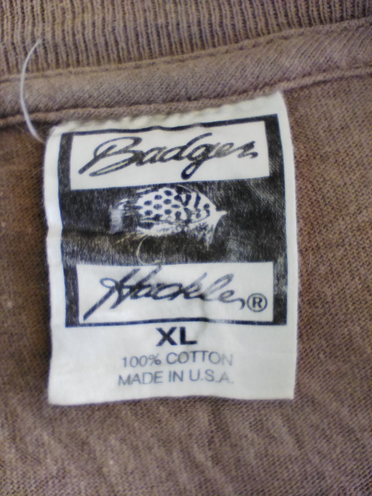 Vintage 🔥 Vintage Badger Hackle t shirt fishing brand made in usa Size US XL / EU 56 / 4 - 5 Thumbnail