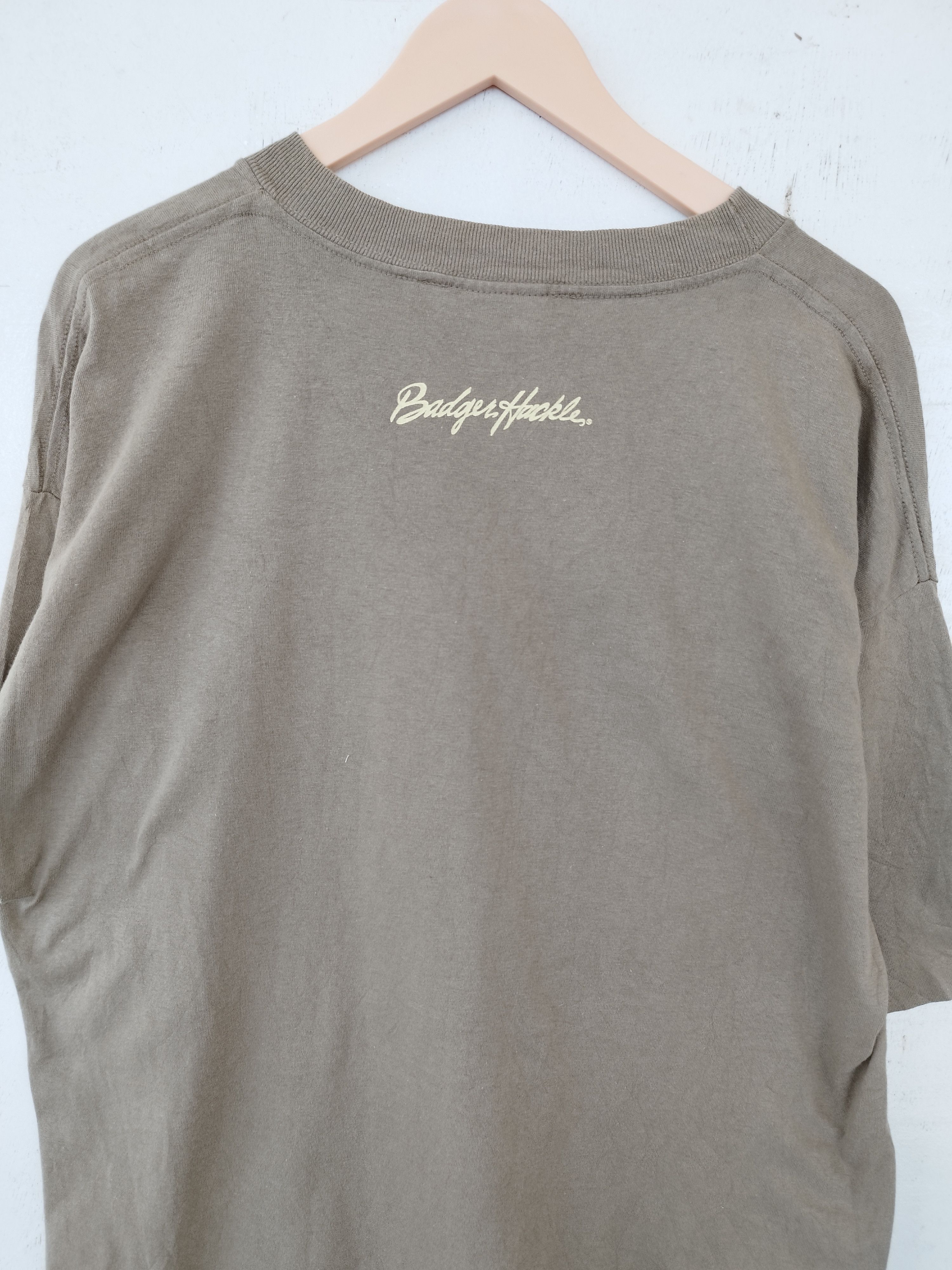 Vintage 🔥 Vintage Badger Hackle t shirt fishing brand made in usa Size US XL / EU 56 / 4 - 4 Thumbnail