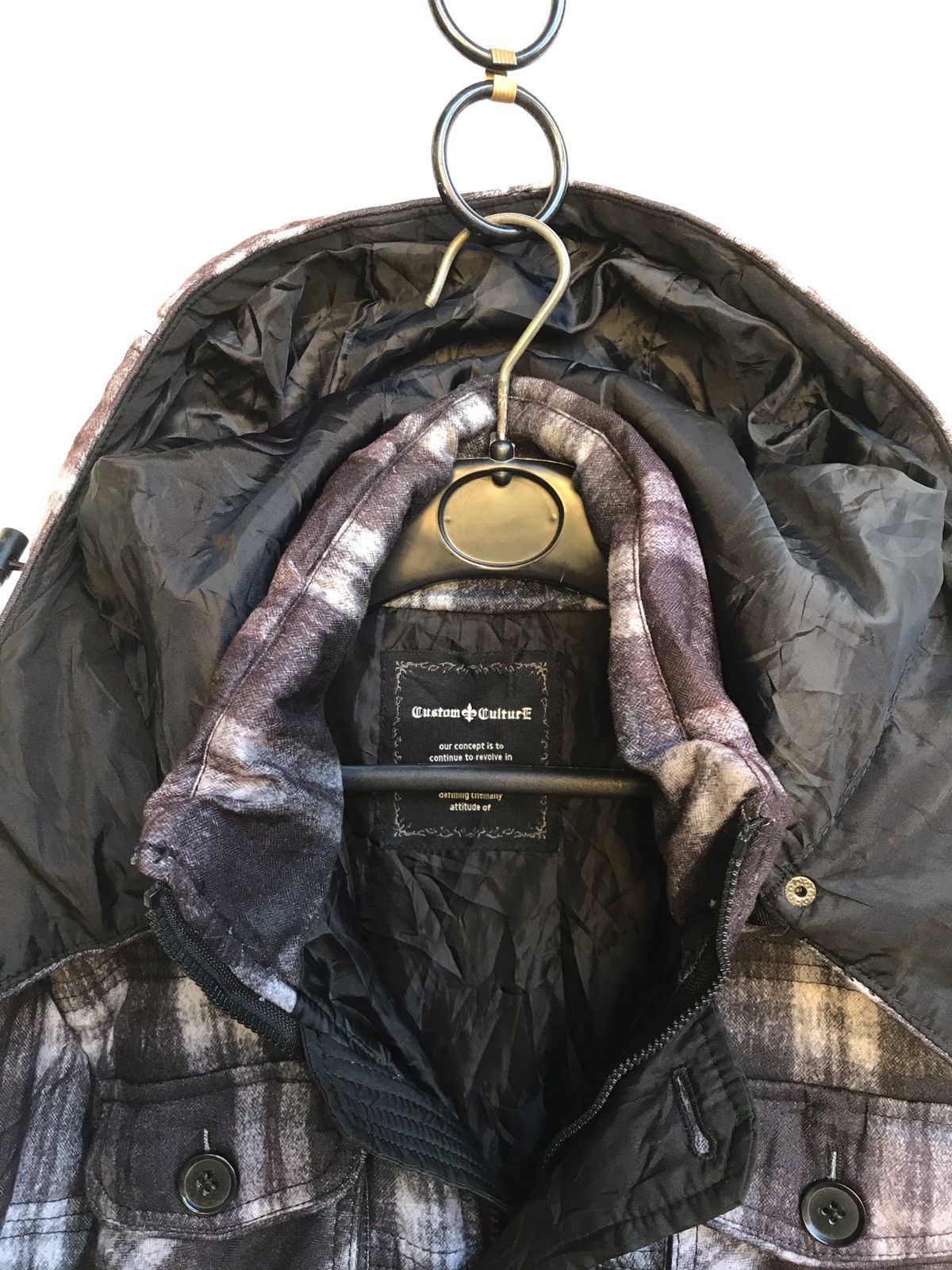 Vintage 🔥Custom Culture Winter Jacket With Hoodies Size S / US 4 / IT 40 - 3 Thumbnail