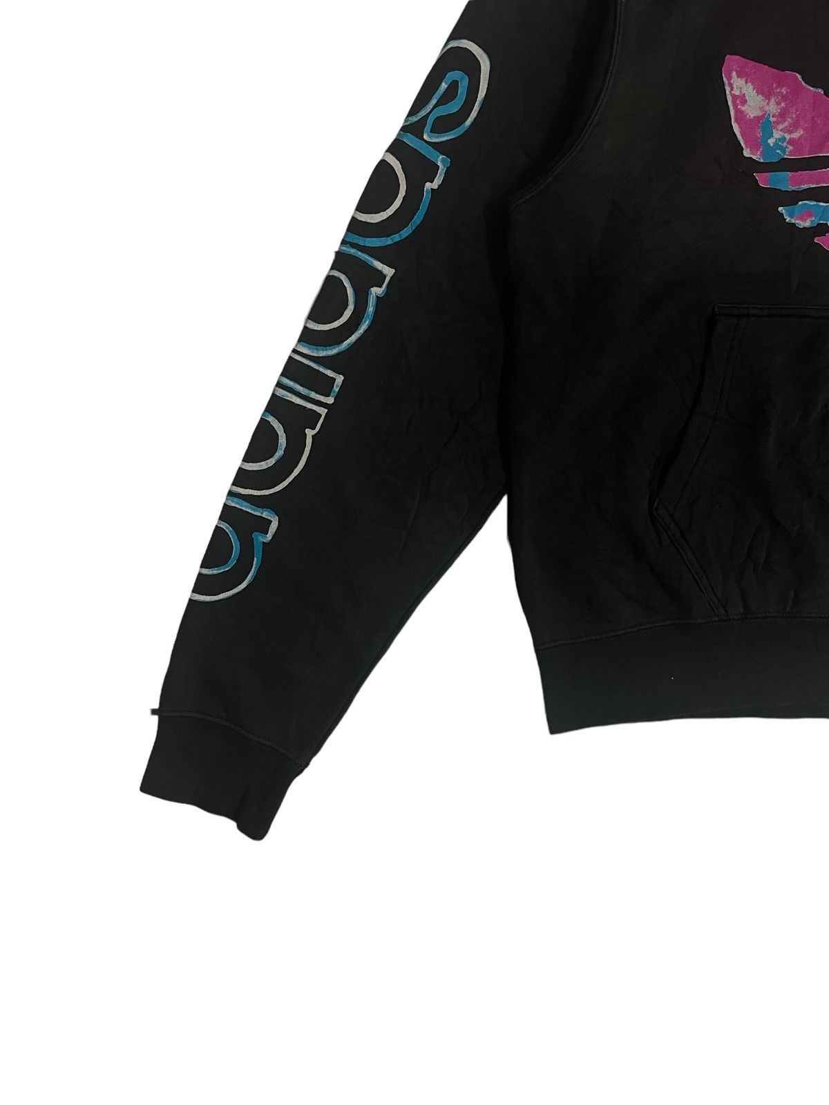 Adidas Adidas Big Trefoil Centre Logo Human Race Style Faded hoodie Size US L / EU 52-54 / 3 - 4 Thumbnail