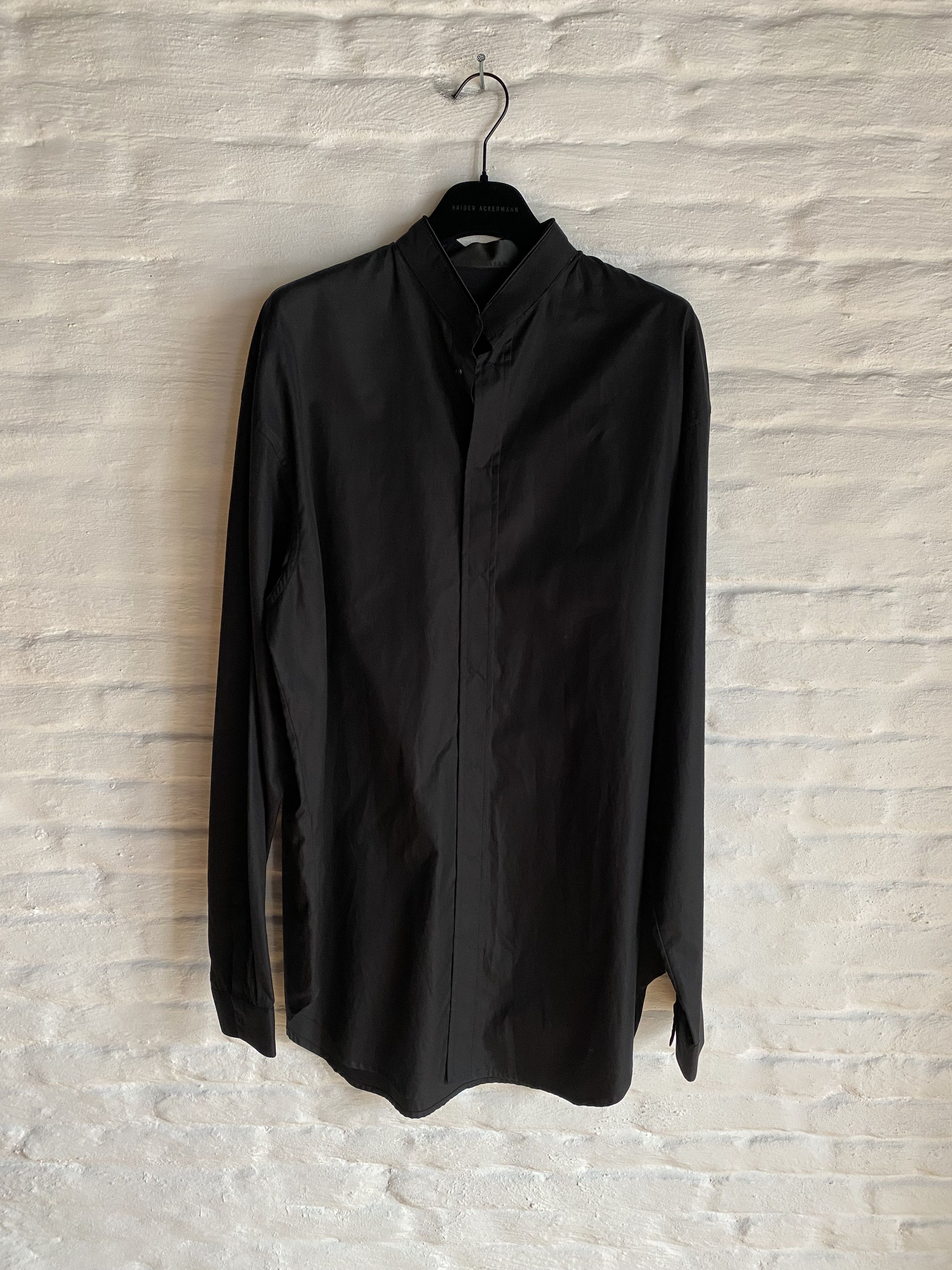 Haider Ackermann Haider Black Shirt Size US XL / EU 56 / 4 - 1 Thumbnail