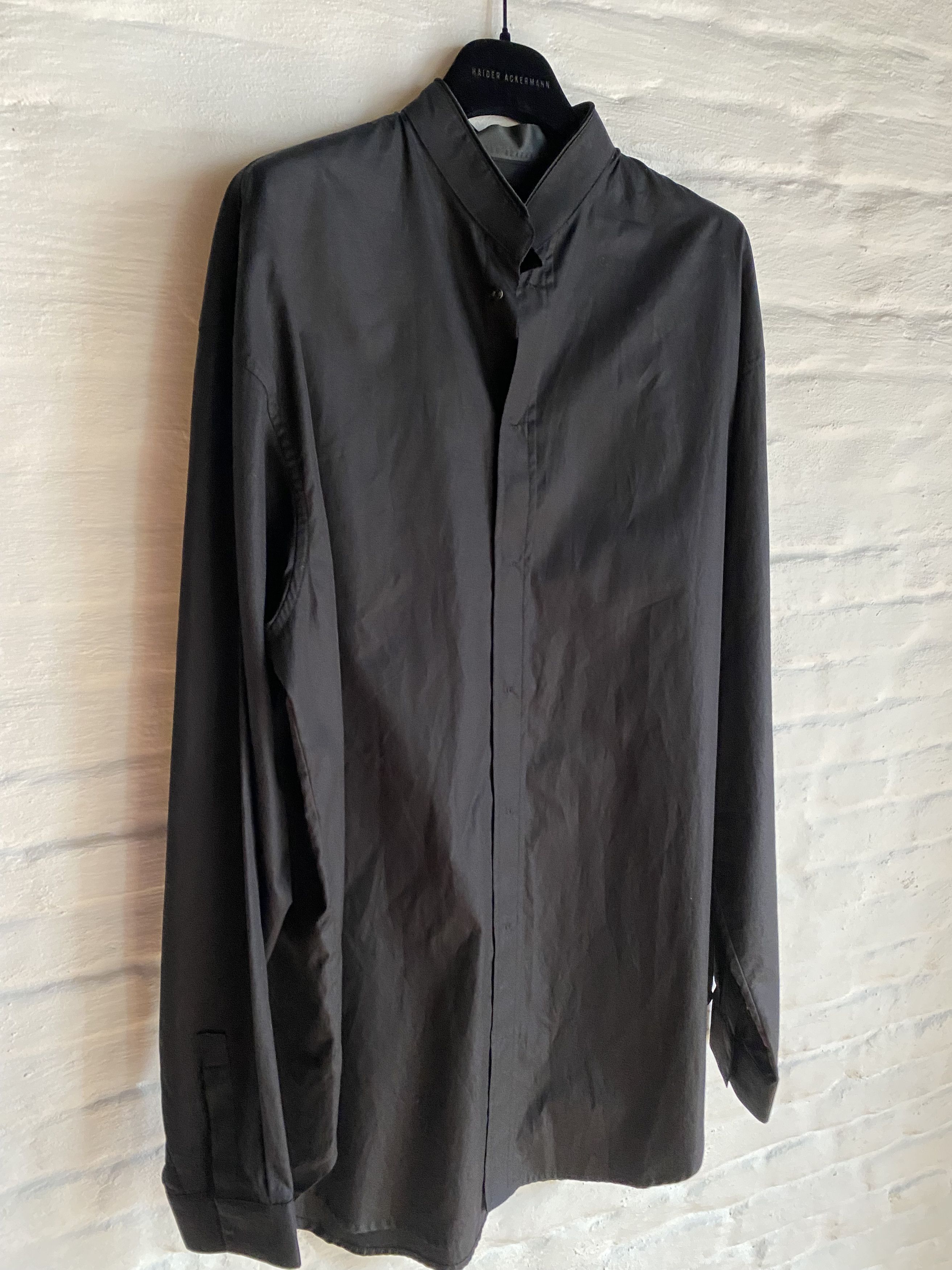 Haider Ackermann Haider Black Shirt Size US XL / EU 56 / 4 - 2 Thumbnail