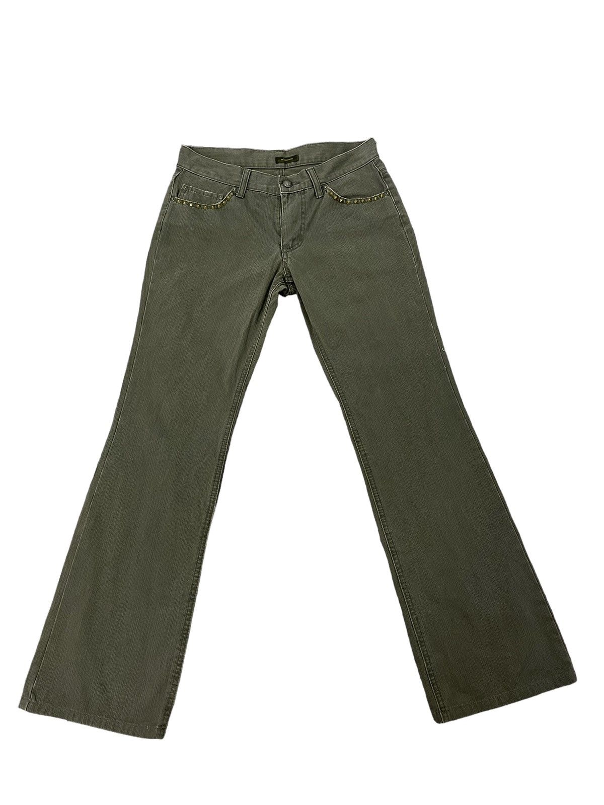 Japanese Brand Flare Jeans 291295 Homme Low Rise Boot Cut Pant 5🟦4 Size US 29 - 10 Thumbnail