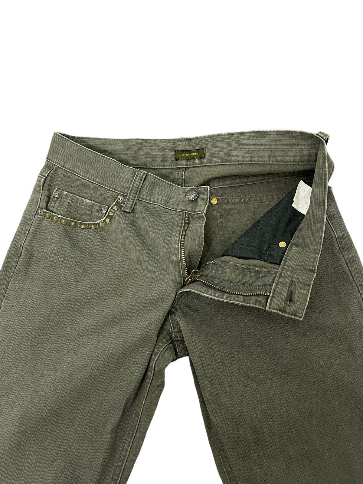 Japanese Brand Flare Jeans 291295 Homme Low Rise Boot Cut Pant 5🟦4 Size US 29 - 19 Thumbnail