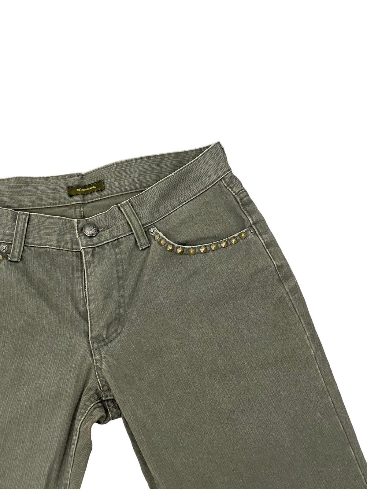 Japanese Brand Flare Jeans 291295 Homme Low Rise Boot Cut Pant 5🟦4 Size US 29 - 17 Thumbnail