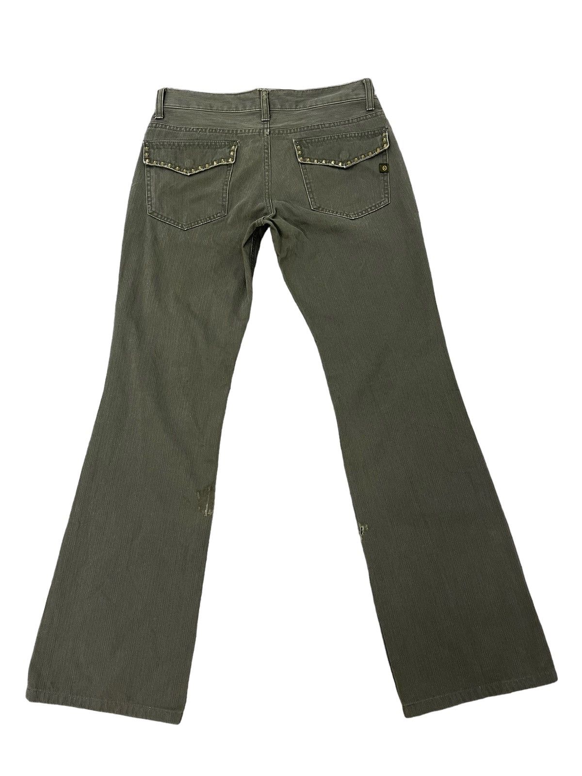 Japanese Brand Flare Jeans 291295 Homme Low Rise Boot Cut Pant 5🟦4 Size US 29 - 2 Thumbnail