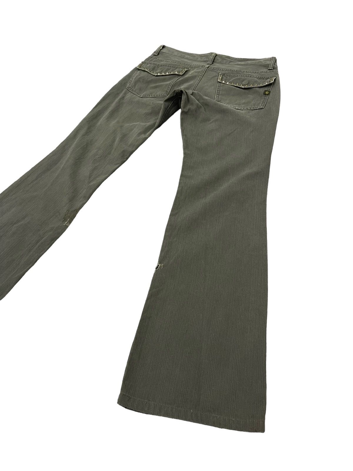 Japanese Brand Flare Jeans 291295 Homme Low Rise Boot Cut Pant 5🟦4 Size US 29 - 3 Thumbnail