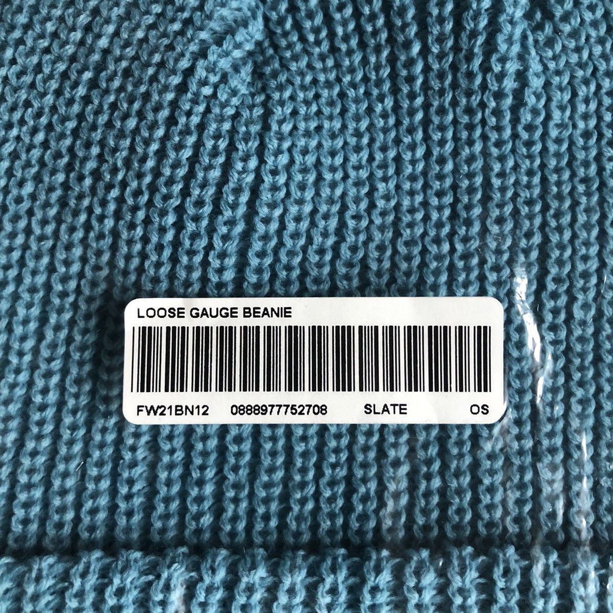 Supreme FW21 Loose gauge beanie SLATE Size ONE SIZE - 2 Thumbnail