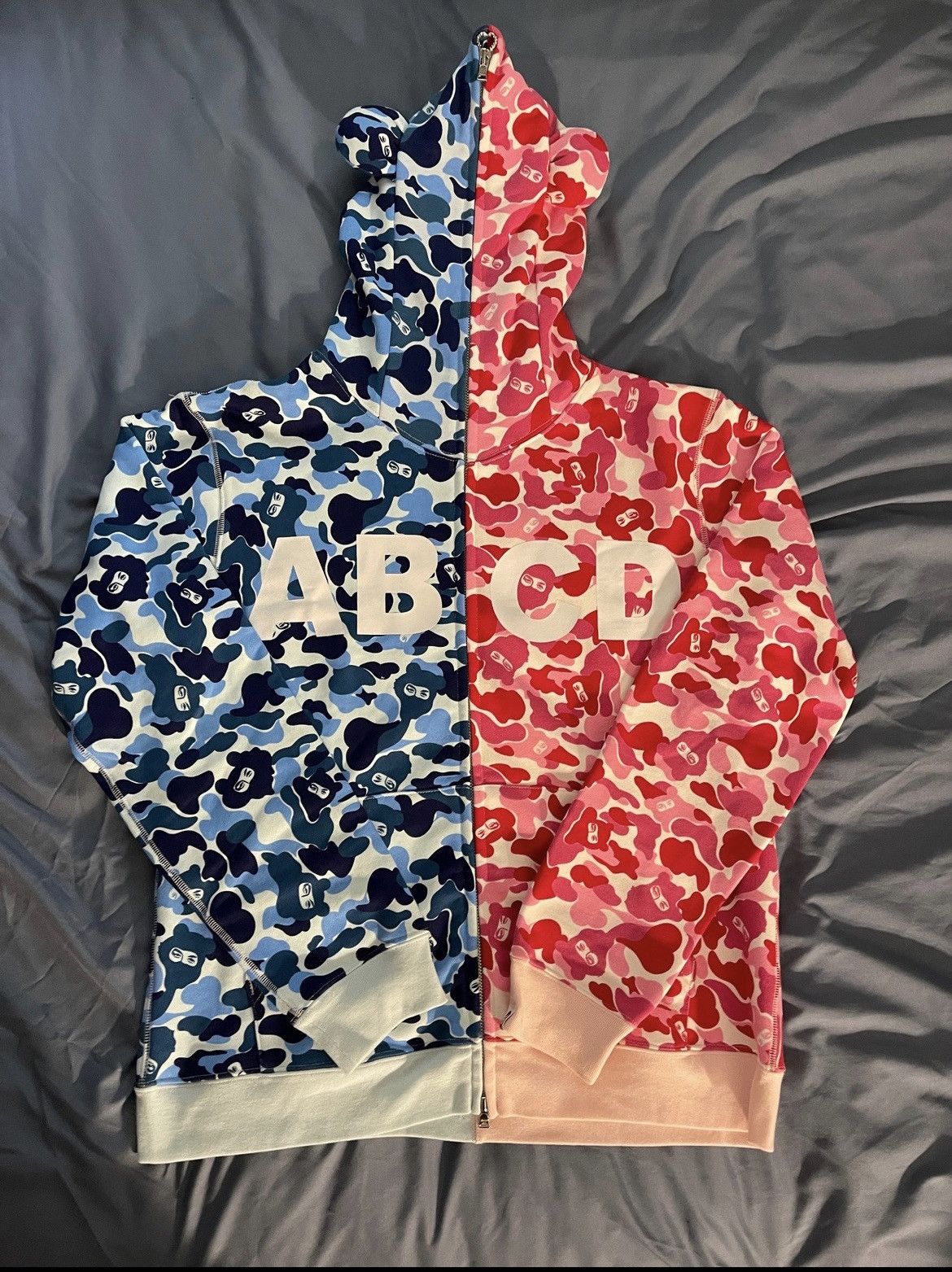 image of Abcd Split Full Zip in Blue, Men's (Size Large)