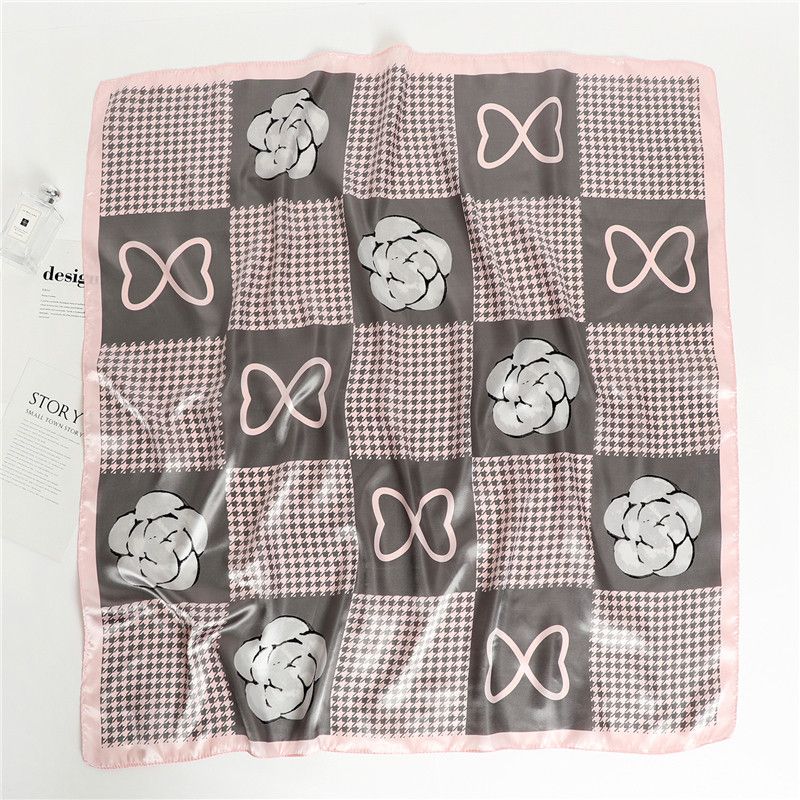Other Bow Flower Square Silk Scarf Size ONE SIZE - 3 Thumbnail
