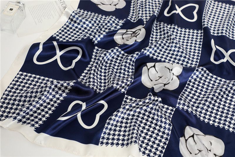 Other Bow Flower Square Silk Scarf Size ONE SIZE - 2 Thumbnail