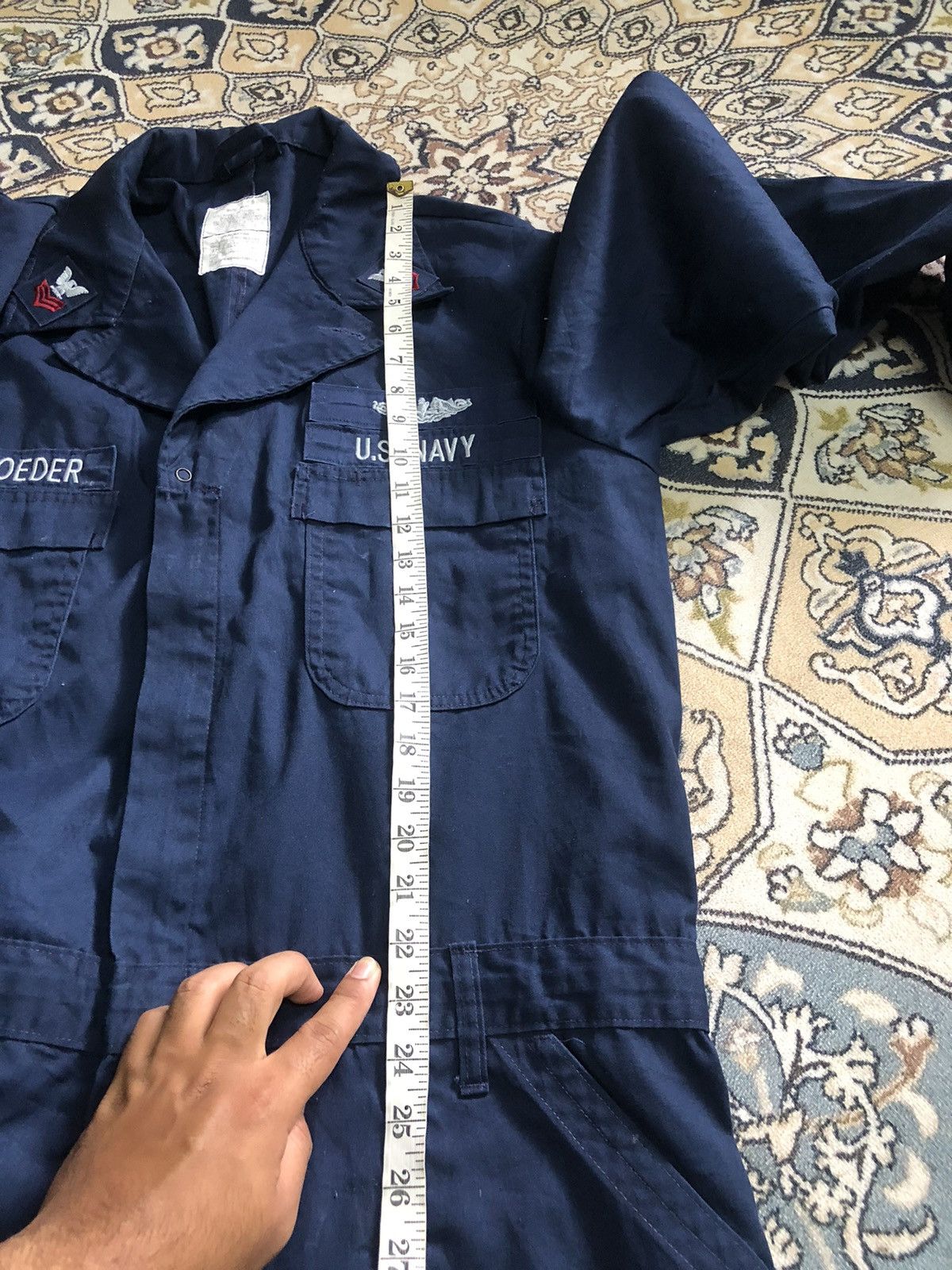 Vintage Vintage Us Navy Flame Resistent Utility Coverall/Jumpsuit Size US XL / EU 56 / 4 - 17 Thumbnail