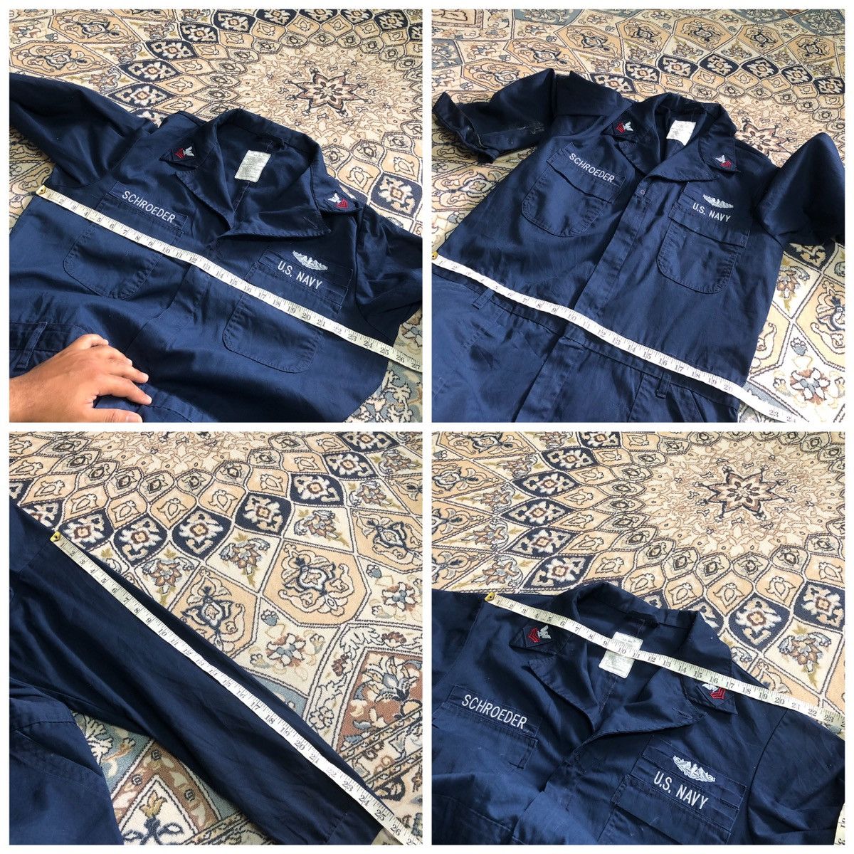Vintage Vintage Us Navy Flame Resistent Utility Coverall/Jumpsuit Size US XL / EU 56 / 4 - 19 Thumbnail