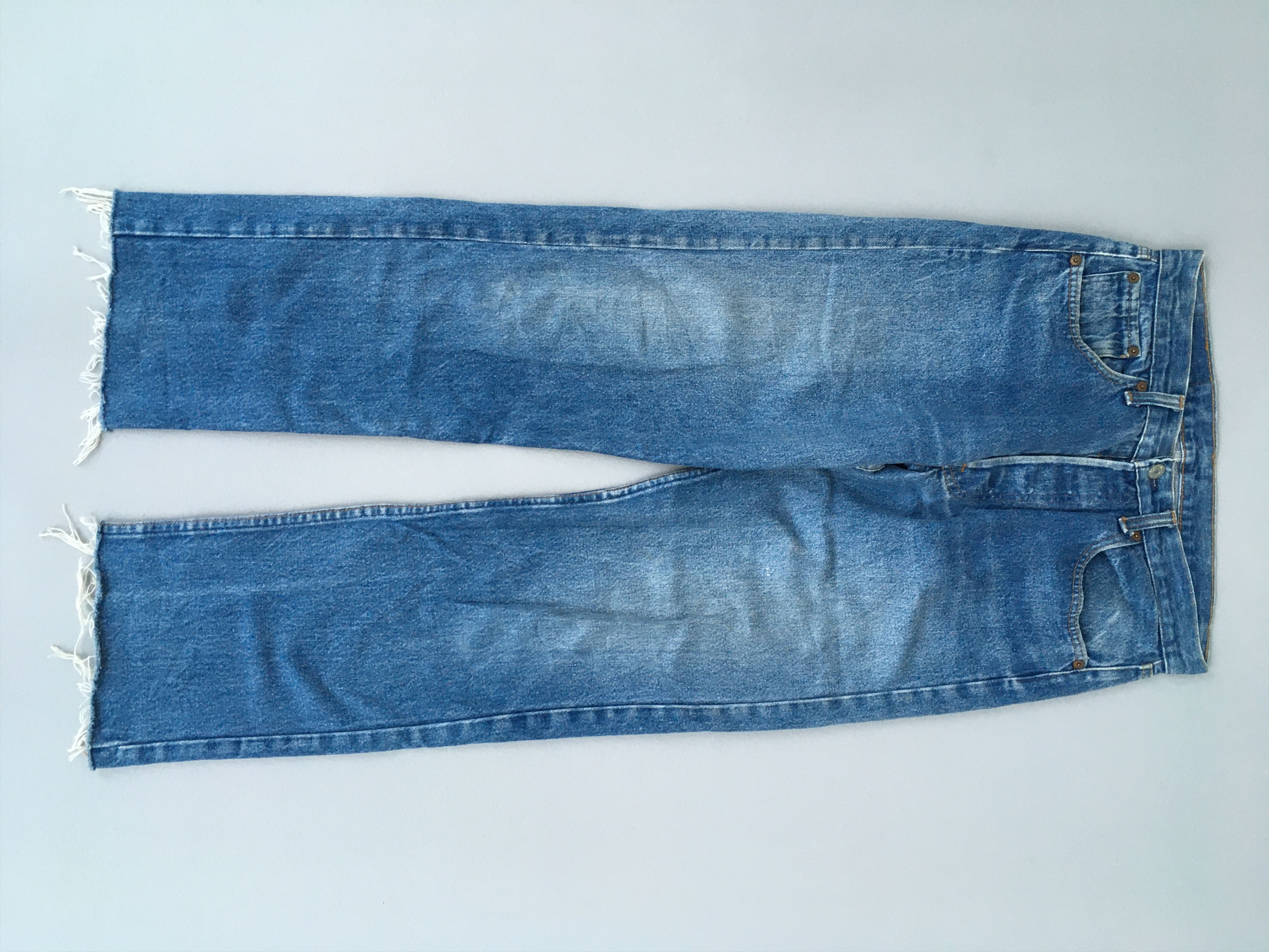 image of 90's Levis 501 Buttonfly Jeans Release Hem Denim 30 in Blue, Men's