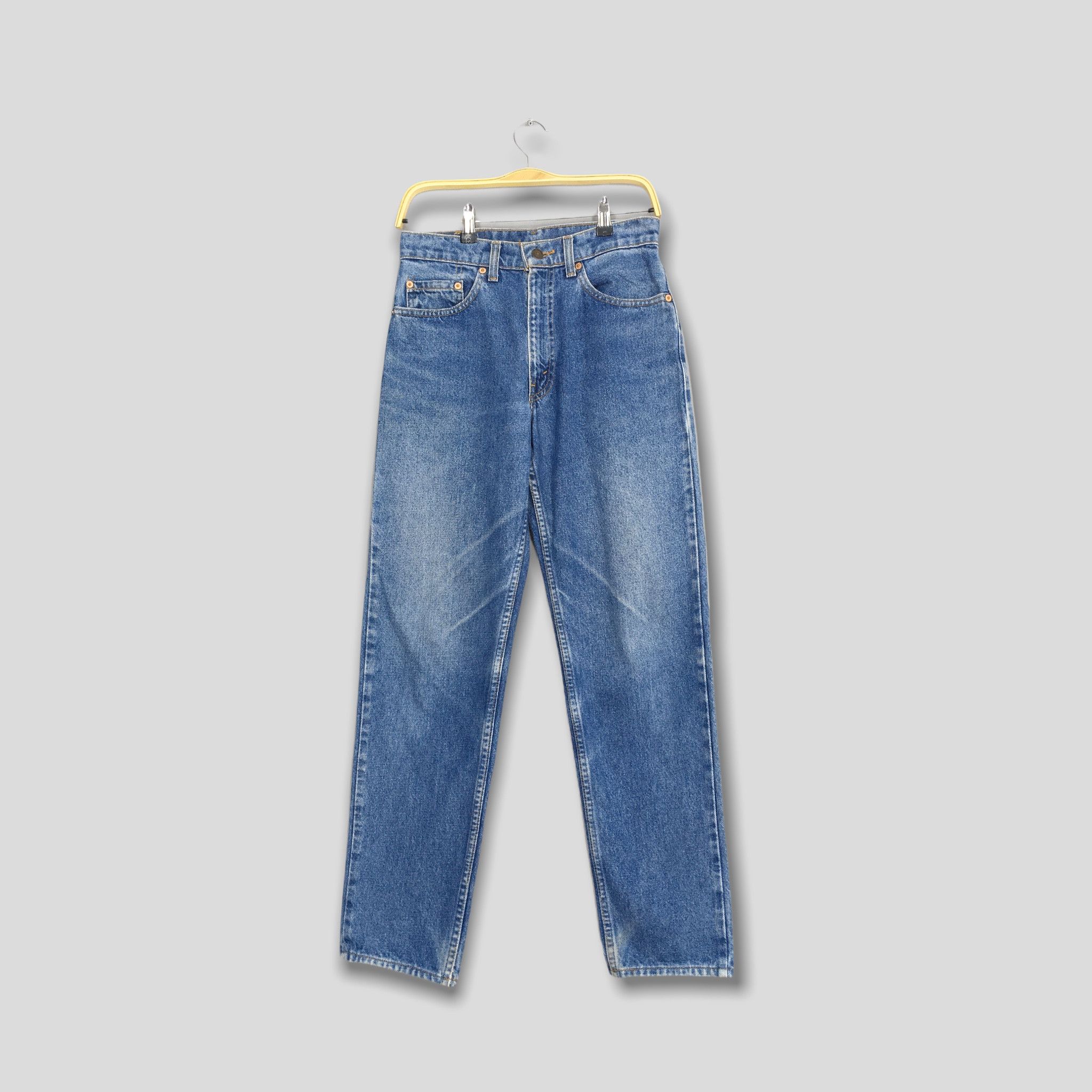 image of Size 28X30 Vintage Levis 610 Indigo Blue Tapered Leg Jeans, Men's