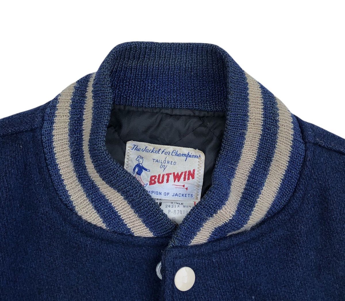 Vintage 🔥Vintage 60s Butwin Wool Leather Letterman Varsity Jacket Size US M / EU 48-50 / 2 - 5 Thumbnail