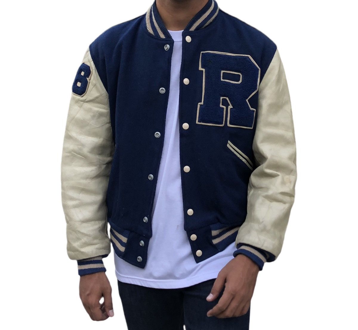 Vintage 🔥Vintage 60s Butwin Wool Leather Letterman Varsity Jacket Size US M / EU 48-50 / 2 - 1 Thumbnail