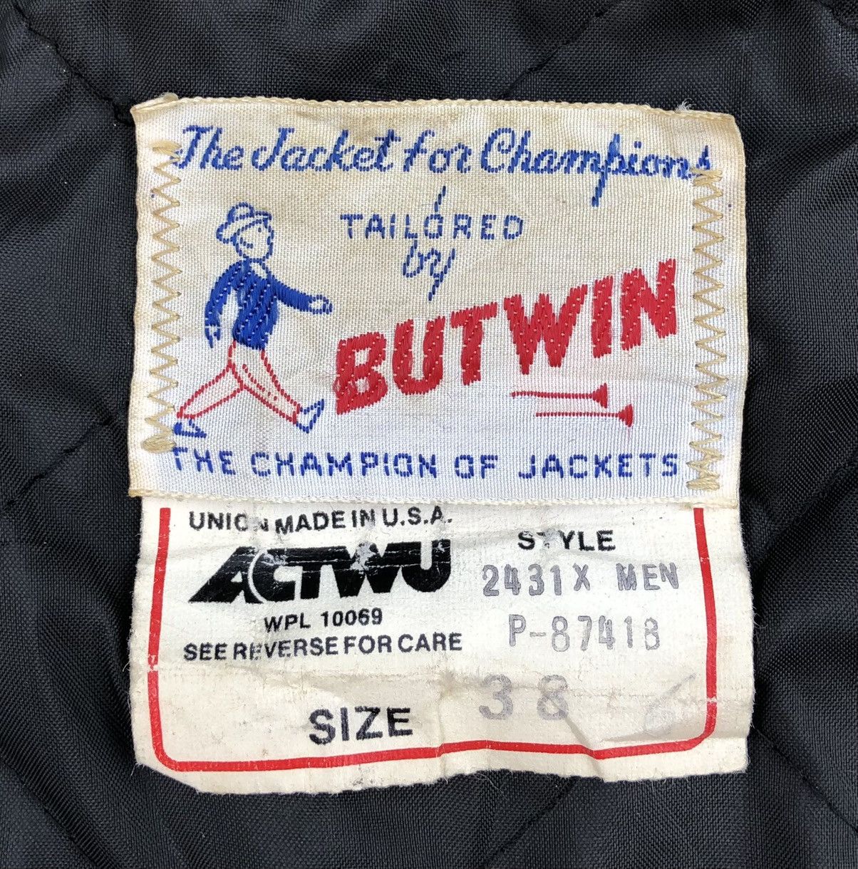 Vintage 🔥Vintage 60s Butwin Wool Leather Letterman Varsity Jacket Size US M / EU 48-50 / 2 - 9 Thumbnail