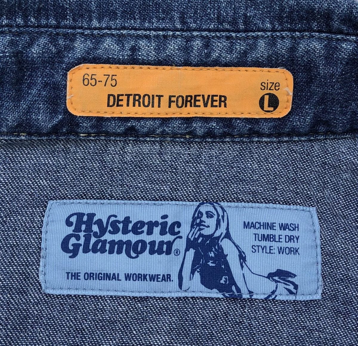 Hysteric Glamour Hysteric Glamour Long Sleeves ButtonSnap Denim Size US M / EU 48-50 / 2 - 14 Thumbnail