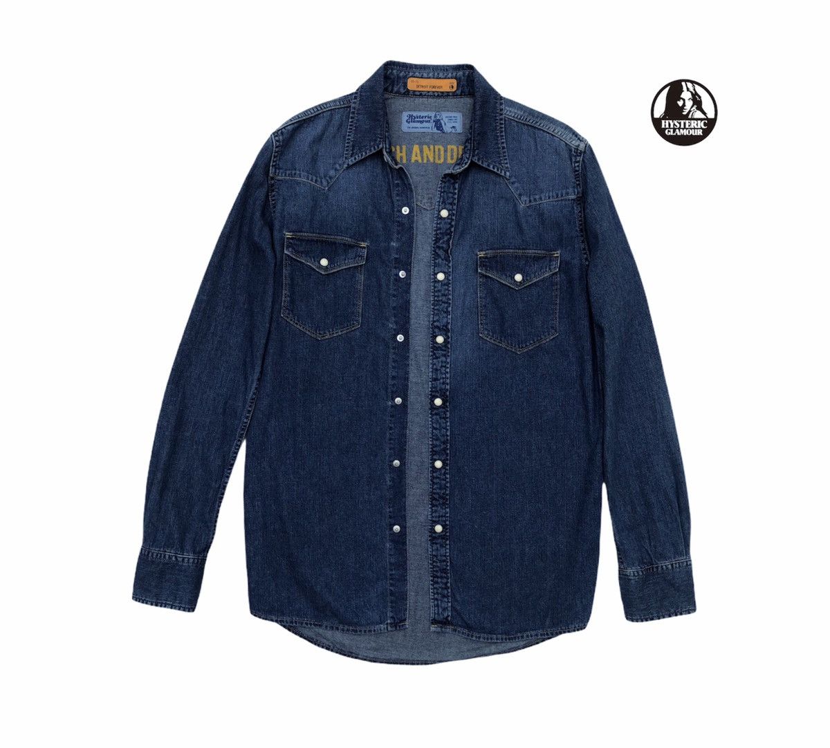 Hysteric Glamour Hysteric Glamour Long Sleeves ButtonSnap Denim Size US M / EU 48-50 / 2 - 1 Thumbnail