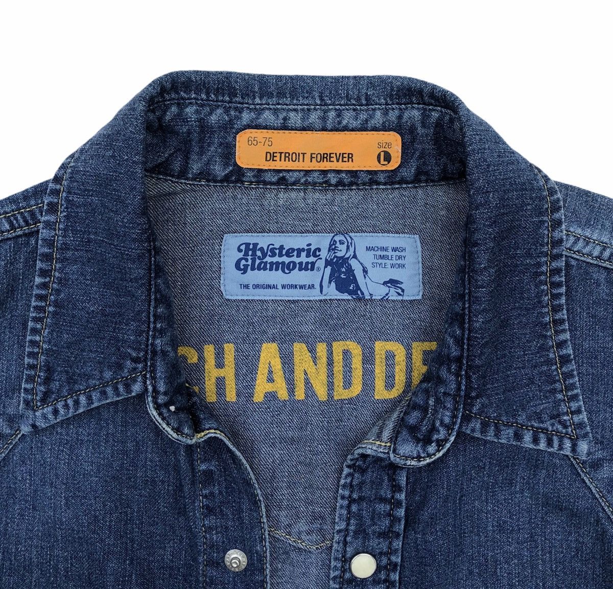 Hysteric Glamour Hysteric Glamour Long Sleeves ButtonSnap Denim Size US M / EU 48-50 / 2 - 10 Thumbnail