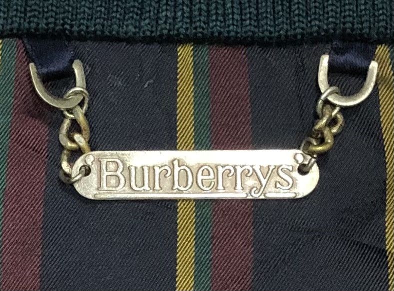 Burberry 🔥Vintage 90s Burberrys Botton Up Wool Bomber Jacket Size US M / EU 48-50 / 2 - 13 Thumbnail