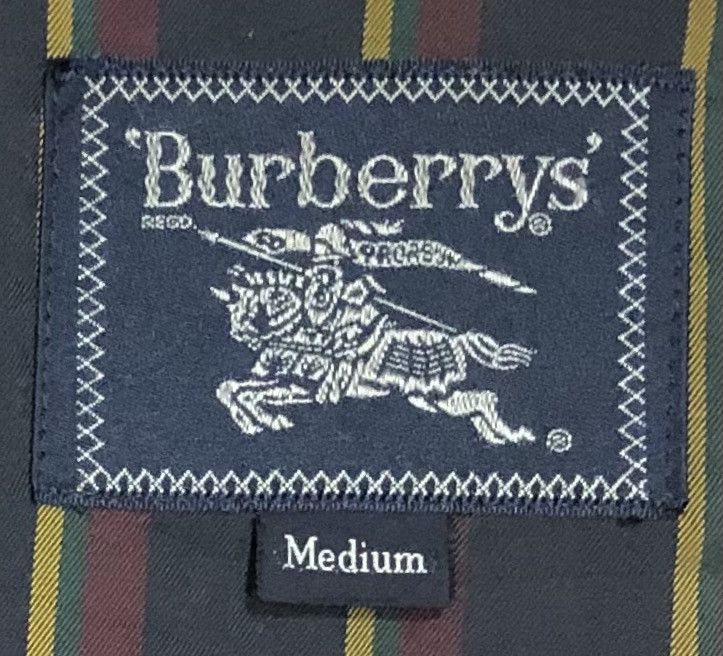 Burberry 🔥Vintage 90s Burberrys Botton Up Wool Bomber Jacket Size US M / EU 48-50 / 2 - 12 Thumbnail