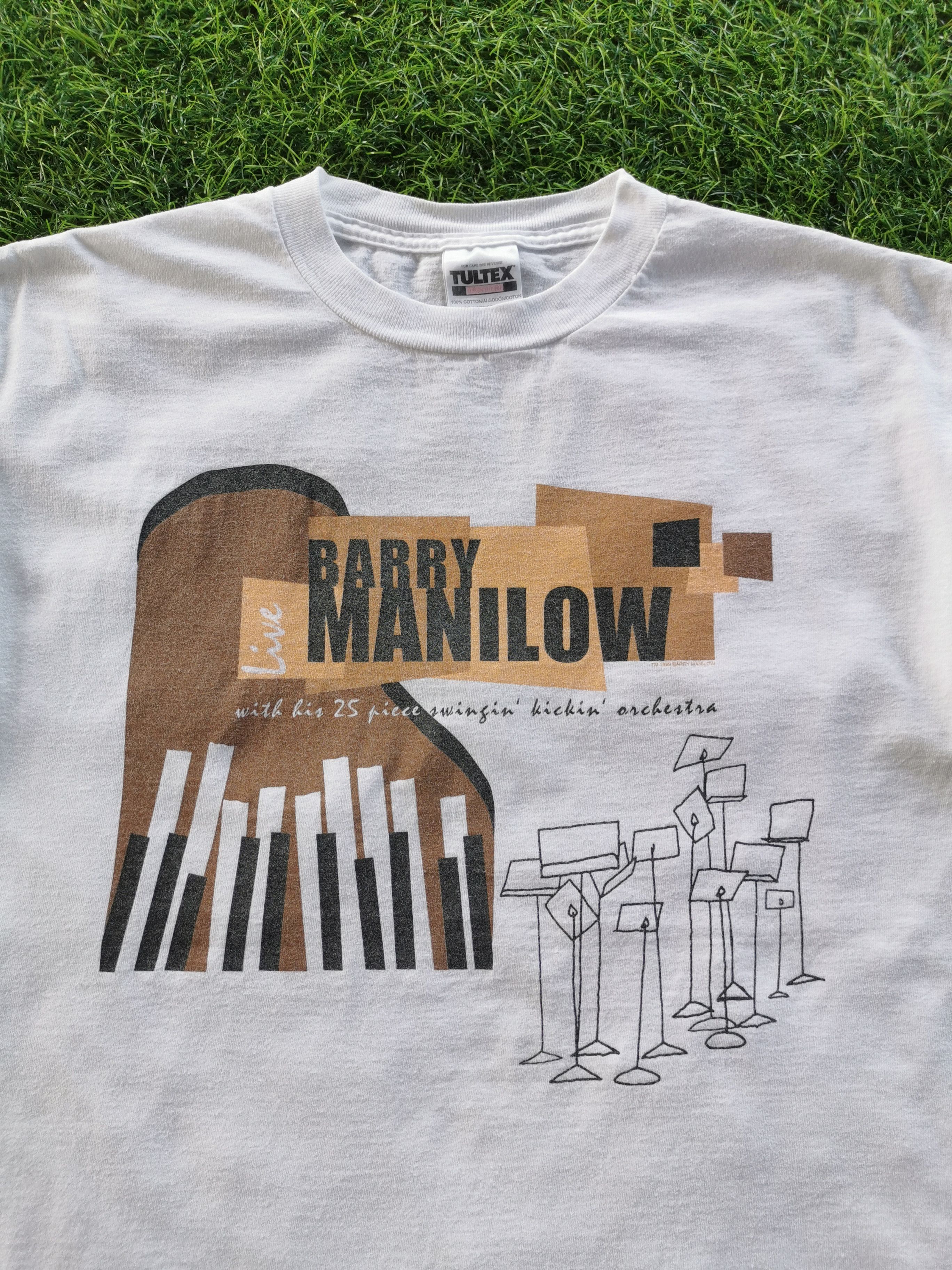 Band Tees 1999 Barry Manilow American Singer Artist Vintage Tshirt Size US L / EU 52-54 / 3 - 2 Thumbnail