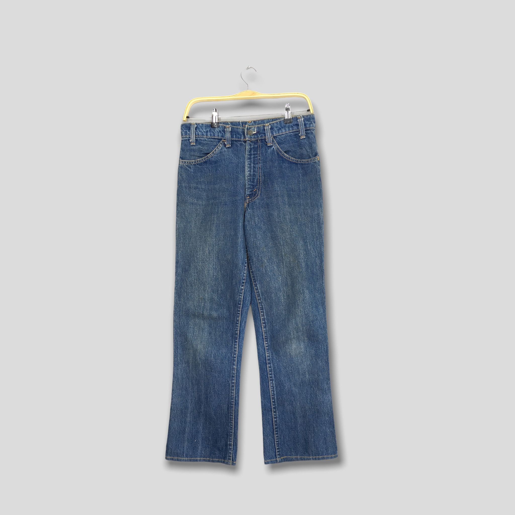 Image of Levis x Vintage Size 30X27 Vintage 70's Levi's 646 Bootcut Flare Jeans Blue in Blue Denim, Men's