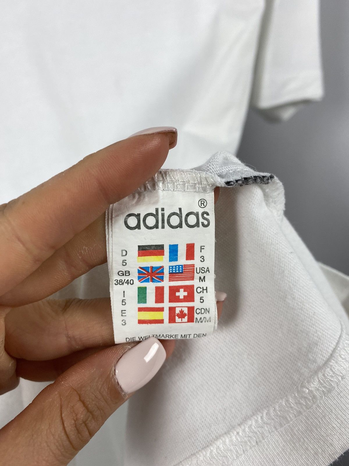 Adidas Adidas vintage T-shirts white streetwear size M Size US M / EU 48-50 / 2 - 4 Thumbnail