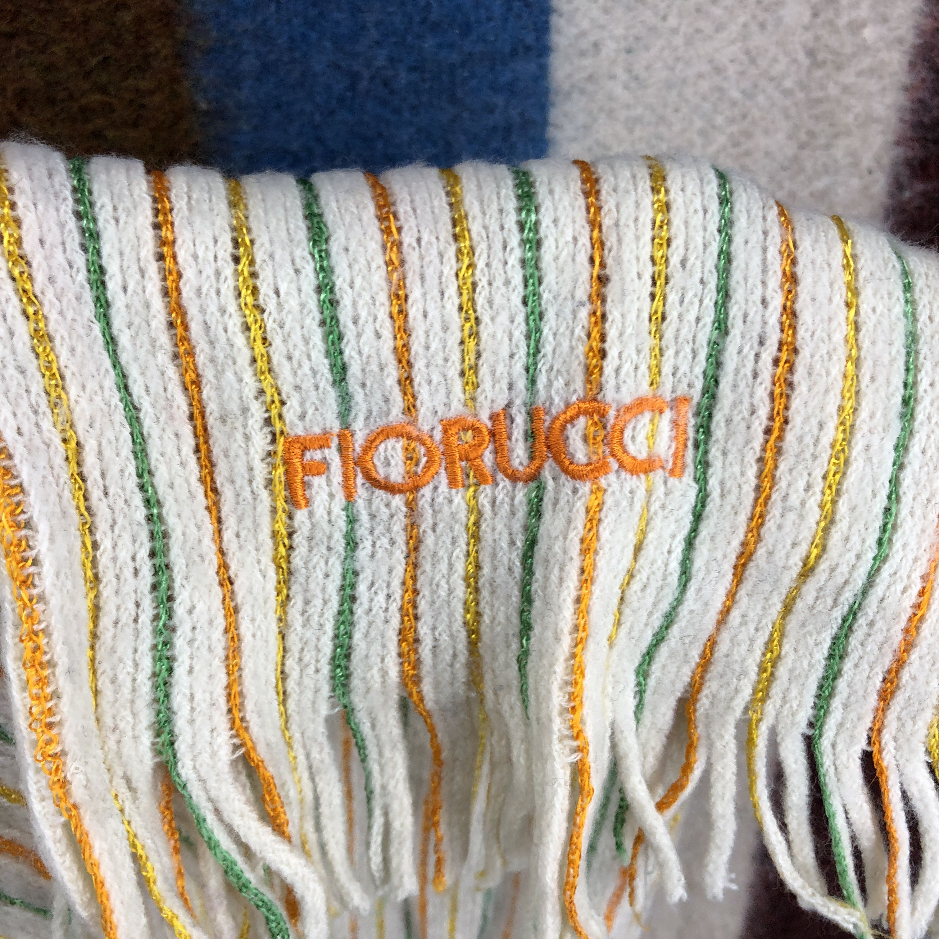 Fiorucci FIORUCCI Striped Muffler Scarf #0736/AF Size ONE SIZE - 3 Thumbnail